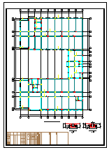 [江苏]地上三层框架结构实训基地结构cad设计施工图-图一