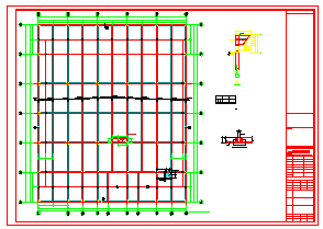[江苏]地上一层框架结构陈列馆结构cad设计施工图-图一