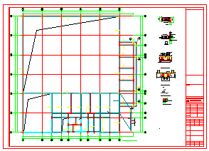 [江苏]地上一层框架结构陈列馆结构cad设计施工图-图二