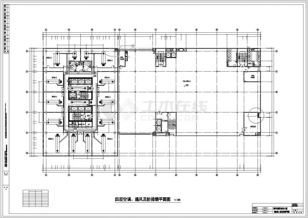 某市办公大楼空调系统设计cad施工图纸-图二