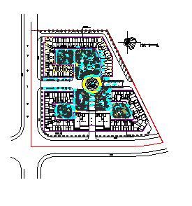 庭香园环境景观园林设计CAD施工图纸-图二