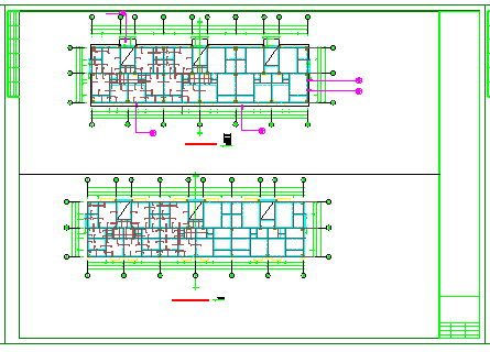 8层框架公寓楼结构cad设计施工图-图二