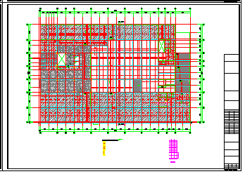 11层框架商务大厦结构cad设计施工图-图二