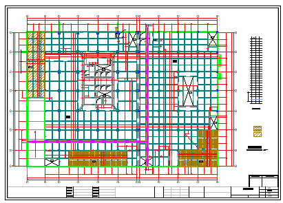 25层剪力墙豪华酒店结构cad设计施工图(带屋顶泳池)-图二