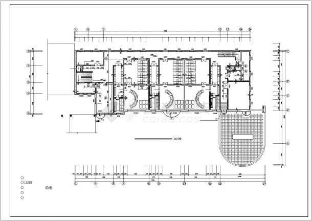 某2763平方米三层幼儿园建筑施工cad图纸设计，含建筑设计说明-图二