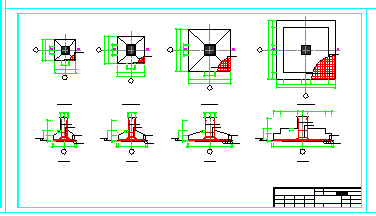 单层框架大雄宝殿结构cad设计施工图_图1