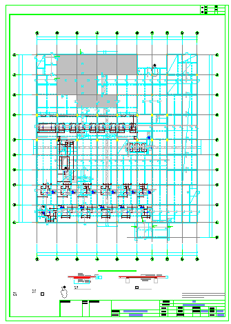 光纤公司厂房结构cad设计施工图-图一