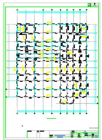 光纤公司厂房结构cad设计施工图-图二