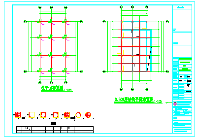 两层工厂厕所结构cad设计施工图-图一
