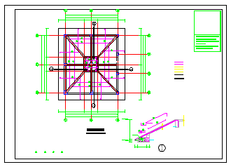 某四层框架别墅结构cad设计施工图