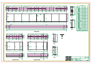 某框架结构厂房结构cad设计施工图(含吊车梁)-图二