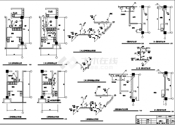 北京某大型医院8层综合楼电气系统设计施工cad图纸（含说明）-图一