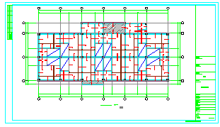 三层框架商业街商业楼结构cad设计施工图_图1