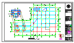 三层框架住宅区商业楼结构cad设计施工图_图1