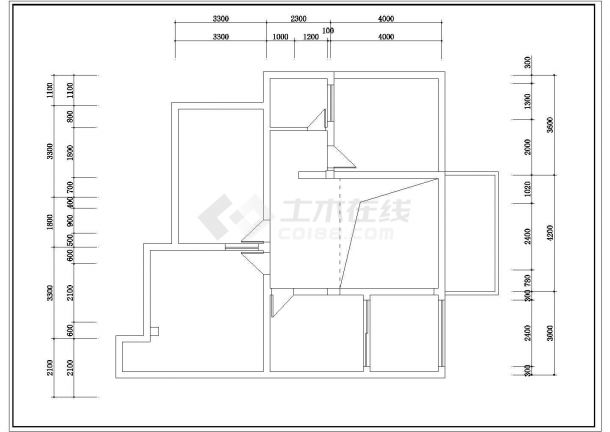 北京市房山区某小区经典户型全套家装设计CAD图纸-图一