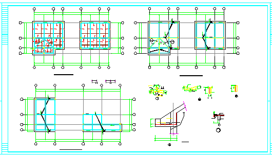 三层廉租房生活配套设施公共用房结构cad设计施工图_图1