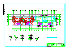 四层异形柱框架结构住宅结构cad设计施工图_图1