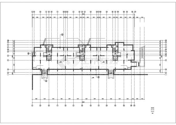 芜湖市xx小区7500平米11层框架结构住宅楼平立面设计CAD图纸-图一