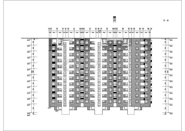 芜湖市xx小区7500平米11层框架结构住宅楼平立面设计CAD图纸-图二