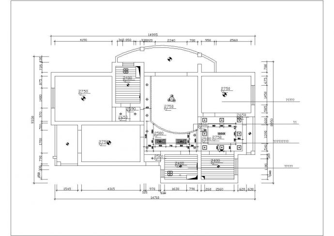 惠州市某新建小区130平米户型全套装修施工设计CAD图纸_图1