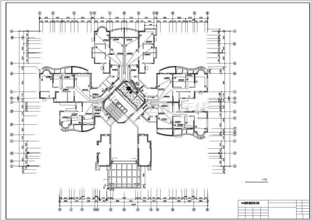 兰州市某社区31层公寓住宅楼全套电气系统设计CAD图纸-图二