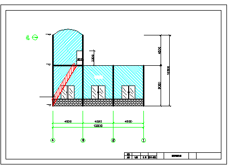 某制水车间建筑设计cad施工图-图一