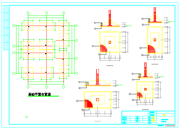 五层私人住宅框架结构cad设计施工图_图1