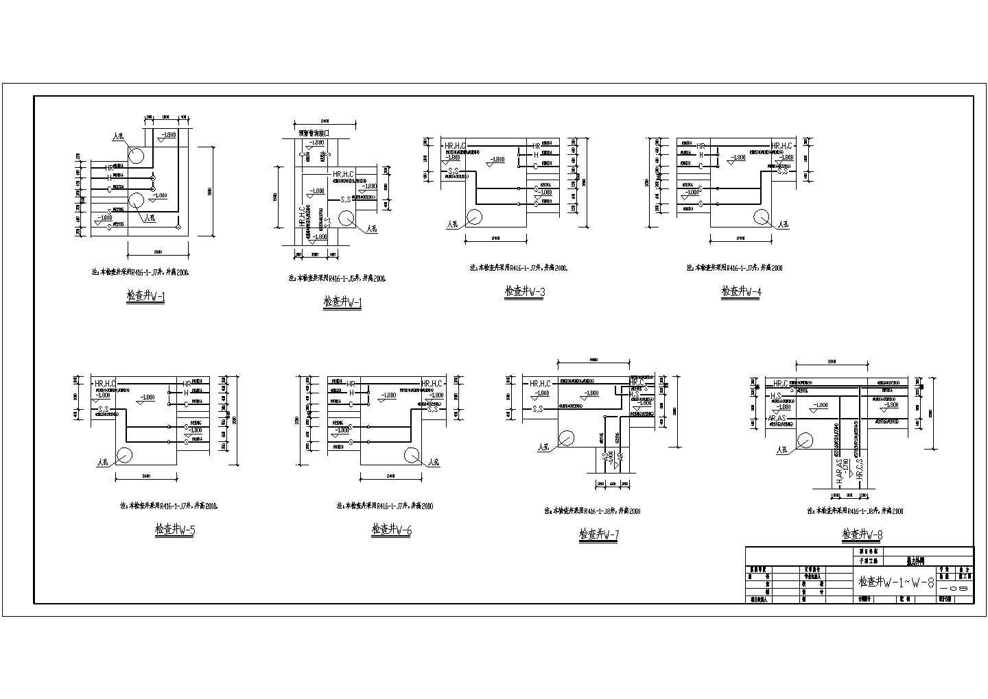 【南京】某地郊区厂区热力管网全套设计施工cad图
