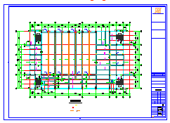 [江苏]地上二层框架结构体育馆结构cad设计施工图-图二