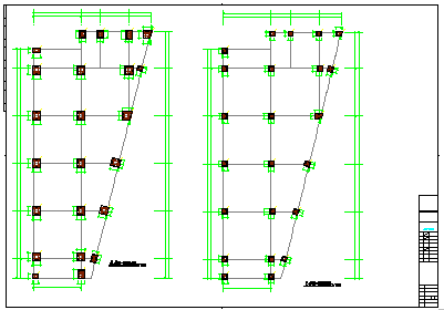 [江苏]两栋地上四层框架结构工业厂房结构cad设计施工图-图二