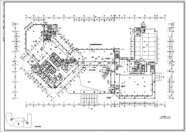 【苏州】某5星级酒店全套施工设计cad图(含机房层平面图)-图二
