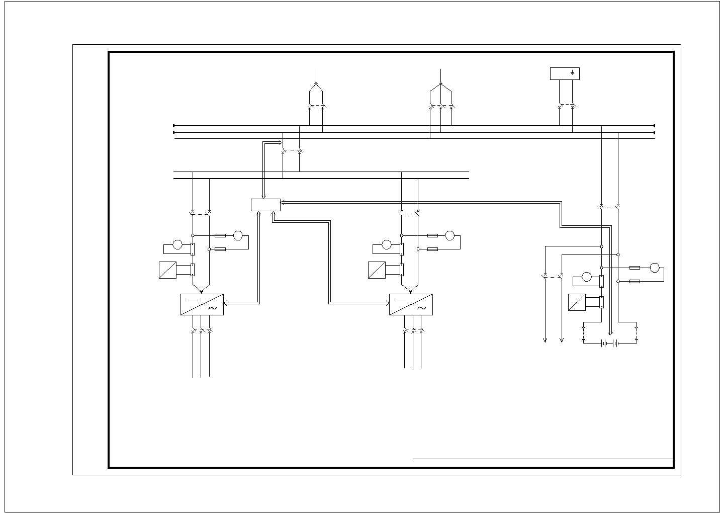 直流系统原理CAD图纸设计
