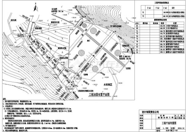 【江西】小(二)型水库除险加固工程设计全套施工图(大坝 溢洪道 涵管)-图二