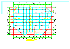地上4层地下1层大型商场框架结构cad设计施工图_图1