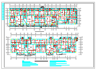 某底层为商场的多层住宅楼结构设计cad施工图-图二