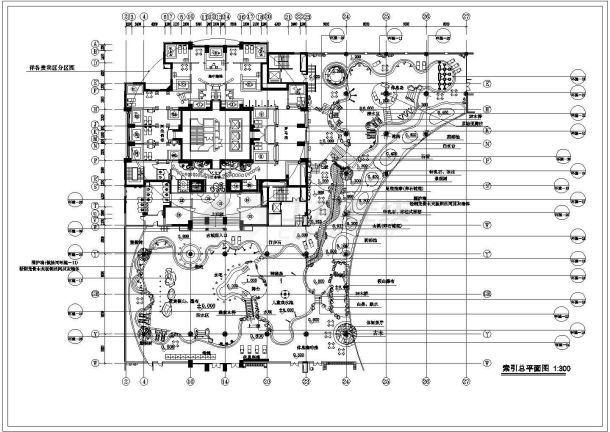 某水疗中心CAD景观环境设计平面图-图一