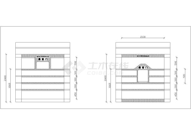 某鞋店CAD室内设计装修方案图-图一