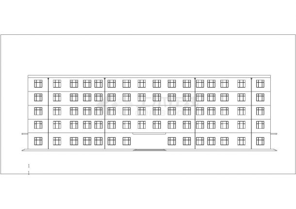 温州市某技工学校五层框架结构教学实验楼全套建筑结构设计CAD图纸-图二