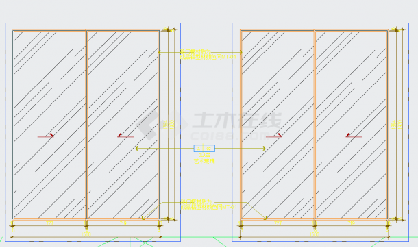 某地广东住宅样板房-公寓B3户型样板间装修施工图CAD图纸-图二
