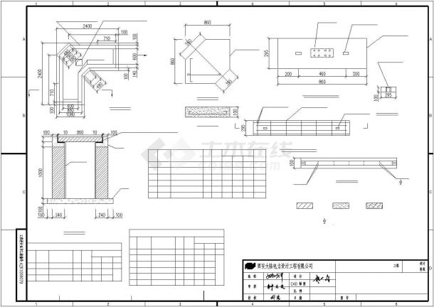 某变电站主变继电保护原理工程设计施工CAD图纸-图二
