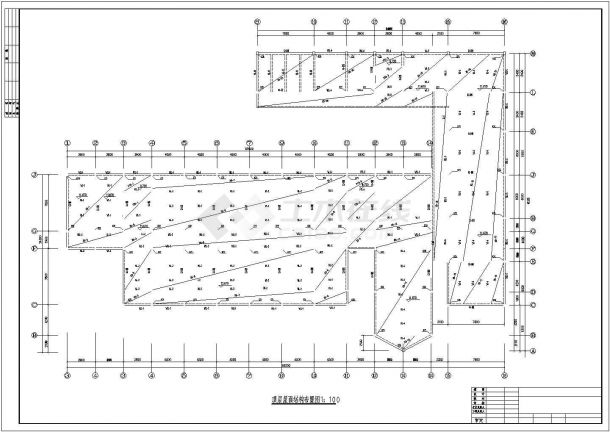 某3层砖混结构教学楼毕业设计cad结构施工图（含设计说明，含建筑设计，含计算书，施工组织设计）-图二