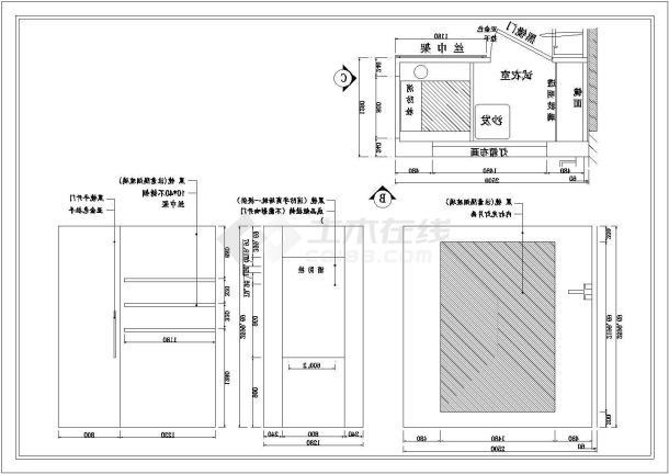 ECACA品牌贵阳星力百货店室内装修设计cad全套施工图（含河南南阳店设计）-图一