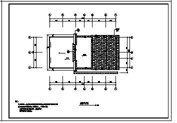 公厕及垃圾站设计_300平米某市单层框架结构公厕及垃圾站建施cad图纸-图二