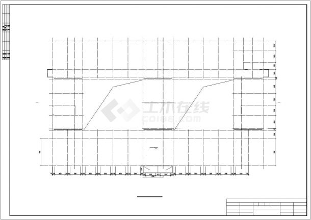 丽江市某实验小学7200平米4层钢混框架结构教学楼建筑设计CAD图纸-图一