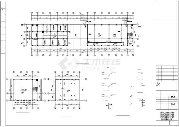 某厂房设备间建筑给排水施工设计图纸-图二