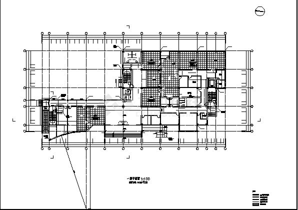7934平米某6层医院影像公共楼建筑设计施工cad图纸-图一
