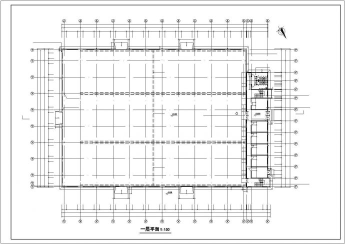 某厂房建筑施工CAD设计图(带效果图)_图1