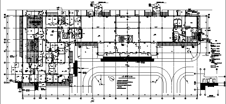 15789平方米某传染病医院6层综合楼建筑设计施工cad图纸
