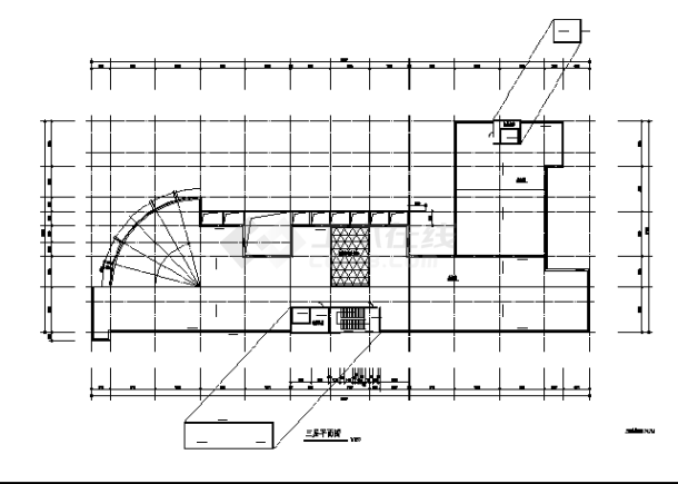 79024平方米某人民医院门诊楼建筑设计施工cad图纸-图一