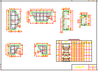 加筋挡土墙节点构造cad设计详图-图二